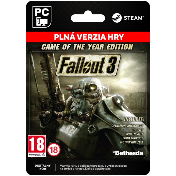 E-shop Fallout 3 (Game of the Year Edition) [Steam]