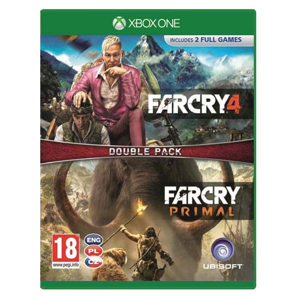 Far Cry 4 + Far Cry: Primal CZ (Double Pack) [XBOX ONE] - BAZÁR (použitý tovar)