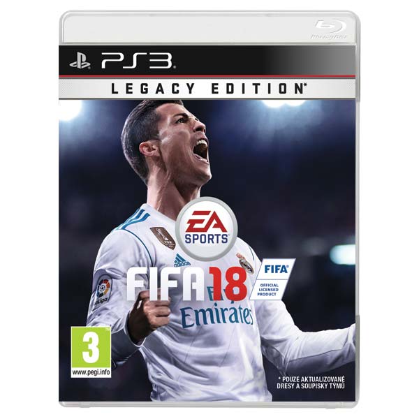 FIFA 18 (Legacy Edition) [PS3] - BAZÁR (použitý tovar)