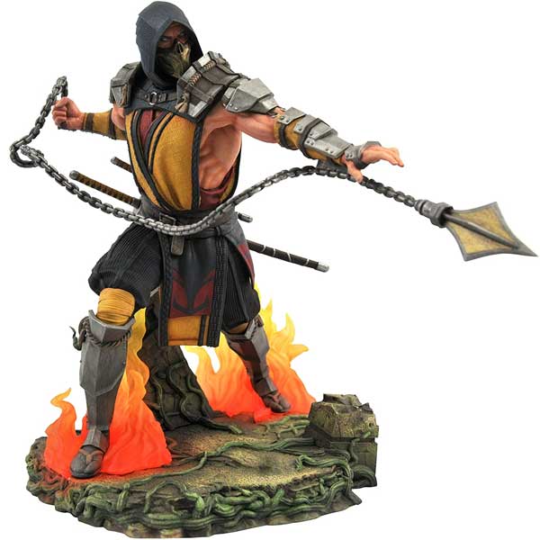 Figúrka Mortal Kombat Gallery Scorpion Deluxe PVC Diorama