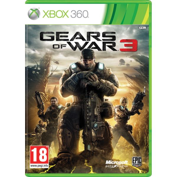 Gears of War 3 CZ - XBOX 360- BAZÁR (použitý tovar)