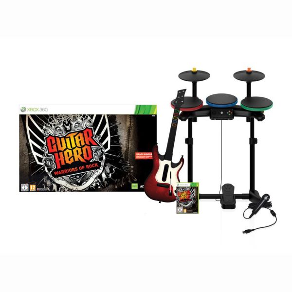 Guitar Hero: Warriors of Rock (Band Bundle) [XBOX 360] - BAZÁR (použitý tovar)