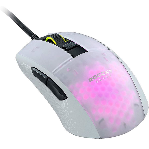 E-shop Herná myš Roccat Burst Pro Gaming, biela ROC-11-746