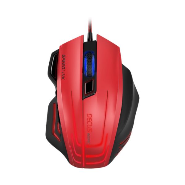Herná myš Speedlink Decus Respec Gaming Mouse, čierno-červená