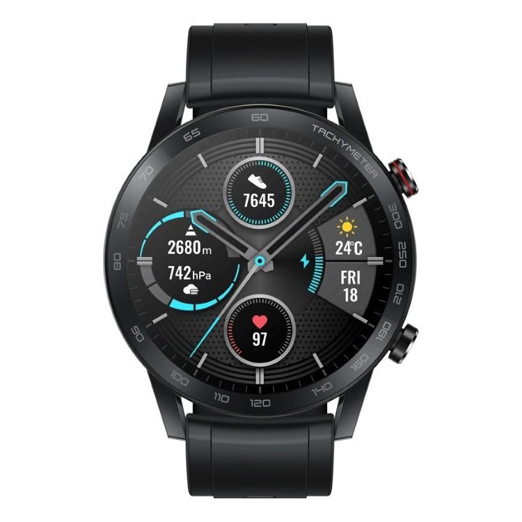 Honor MagicWatch 2, 46mm, Charcoal Black, Trieda A+ - použité, záruka 12 mesiacov