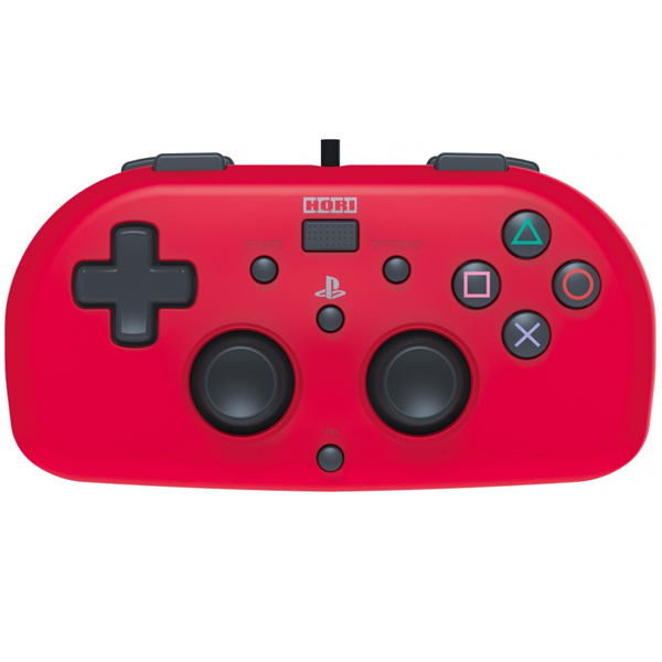 HORI Wired Mini Gamepad for Playstation 4, red