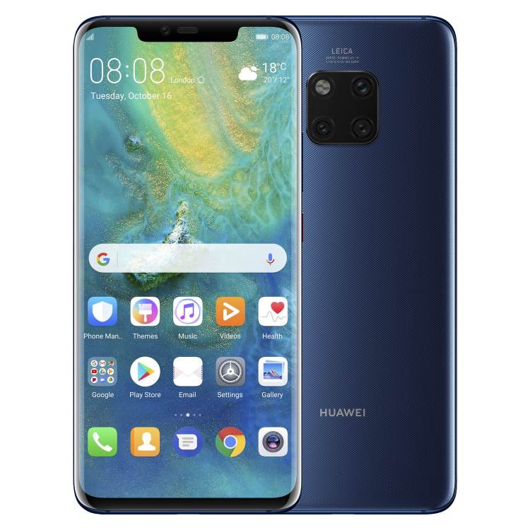 Huawei Mate 20 Pro, 6/128GB, Dual SIM, Midnight Blue - prasknutý displej