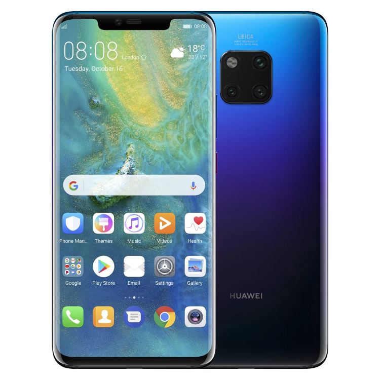 Huawei Mate 20 Pro, 6/128GB, Single SIM, Twilight, Trieda B - použité, záruka 12 mesiacov