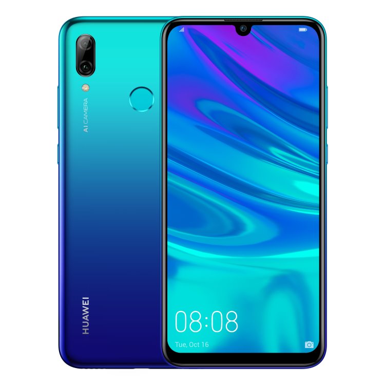 Huawei P Smart 2019, Dual SIM, Aurora Blue, Trieda B - použité, záruka 12 mesiacov