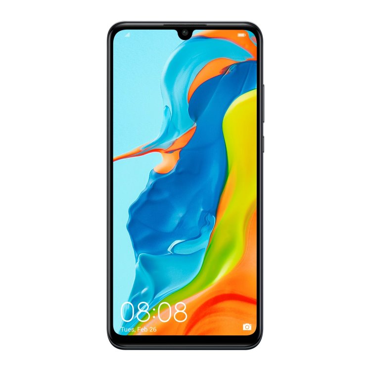 Huawei P30 Lite, 4/128GB, Dual SIM, Midnight Black, Trieda C - použité, záruka 12 mesiacov