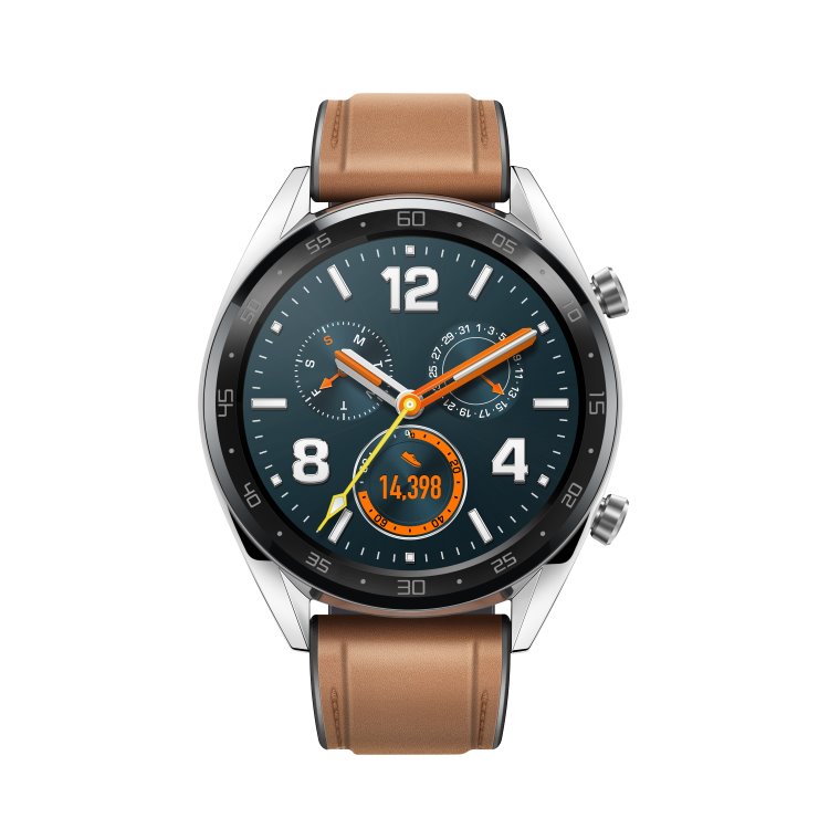 Huawei Watch GT Classic, strieborná, Trieda A - použité, záruka 12 mesiacov
