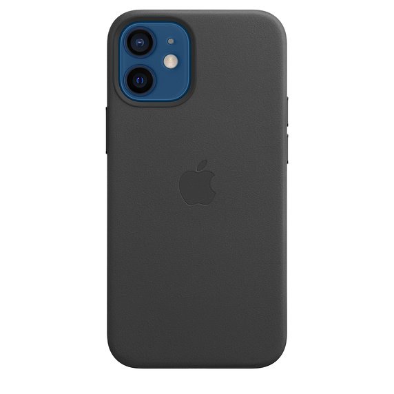 Apple iPhone 12 mini Leather Case with MagSafe, black MHKA3ZMA