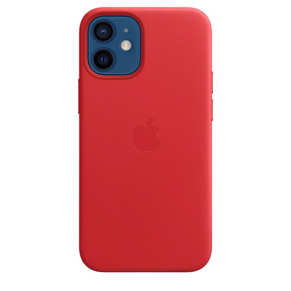 Apple iPhone 12 mini Leather Case with MagSafe, (PRODUCT) red MHK73ZMA