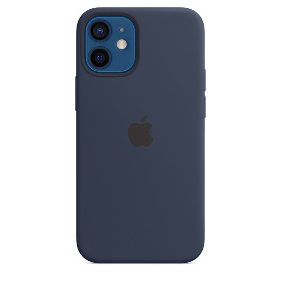 Apple iPhone 12 mini Silicone Case with MagSafe, deep navy