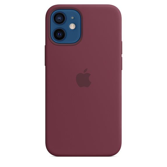 Apple iPhone 12 mini Silicone Case with MagSafe, plum