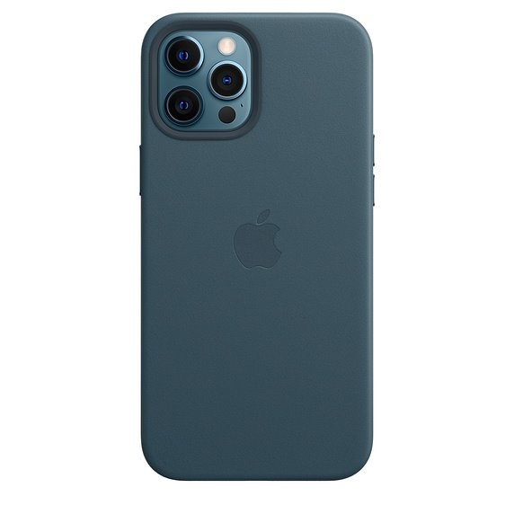Apple iPhone 12 Pro Max Leather Case with MagSafe, baltic blue Apple iPhone 12 Pro Max Leather Case with MagSafe, baltic blue