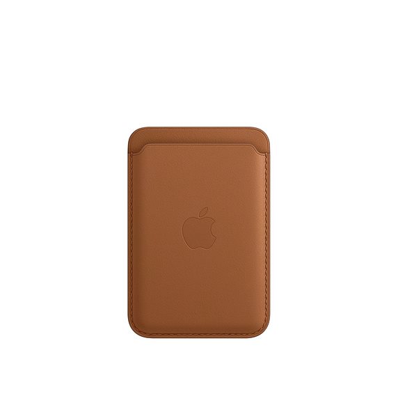 Kožená peňaženka Apple pre iPhone s MagSafe, sedlová hnedá