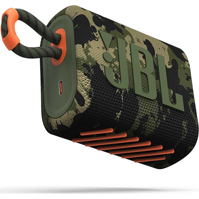 JBL GO 3 bezdrôtový prenosný reproduktor, vojenský vzor JBL GO 3 bezdrôtový prenosný reproduktor, vojenský vzor