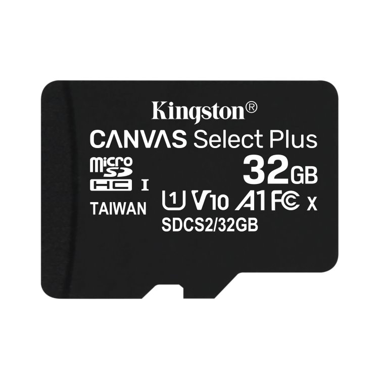 Kingston 32GB microSDHC Canvas Select Plus 100R A1 C10 Single Pack bez adaptér