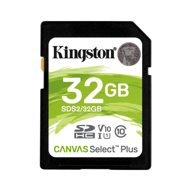 Kingston Canvas SeIect Plus Secure Digital SDHC UHS-I 32GB | Class 10, rýchlosť 100MBs (SDS232GB) SDS232GB