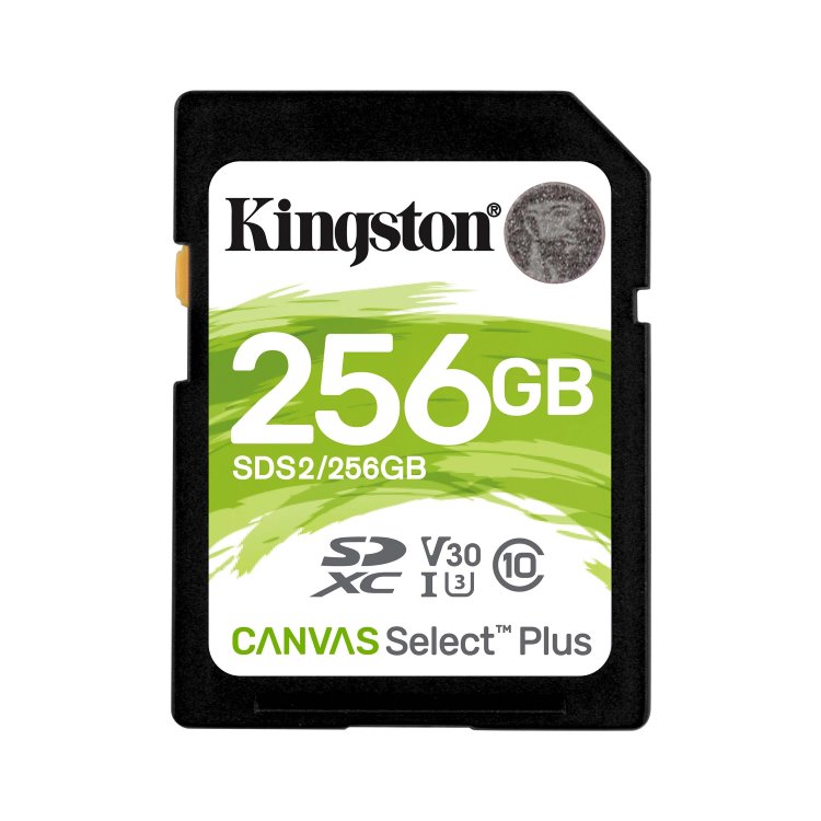 Kingston Canvas SeIect Plus Secure Digital SDXC UHS-I 256GB | Class 10, rýchlosť 10085 MBs (SDS2256GB) SDS2256GB