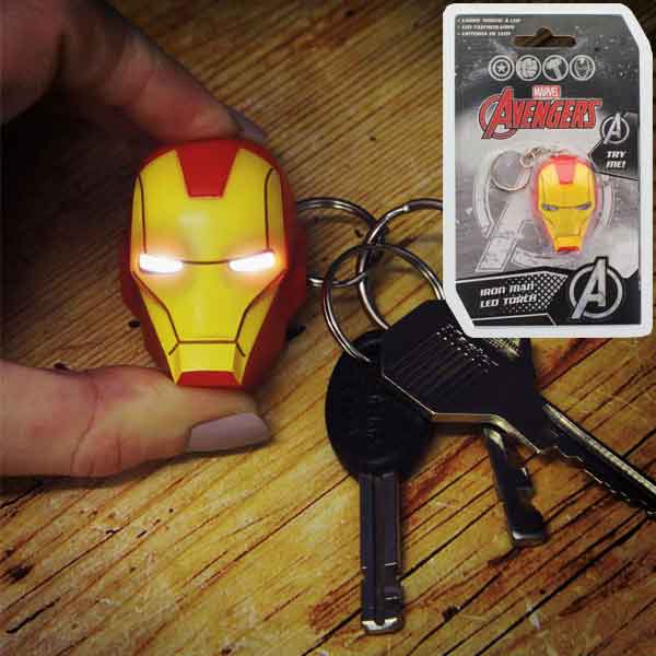 Kľúčenka Iron-Man - Helmet Svietiaca