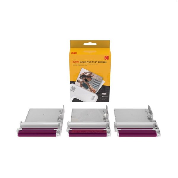 Fotopapier Kodak Cartridge 3 x 3" 30-pack Fotopapier Kodak Cartridge 3 x 3" 30-pack
