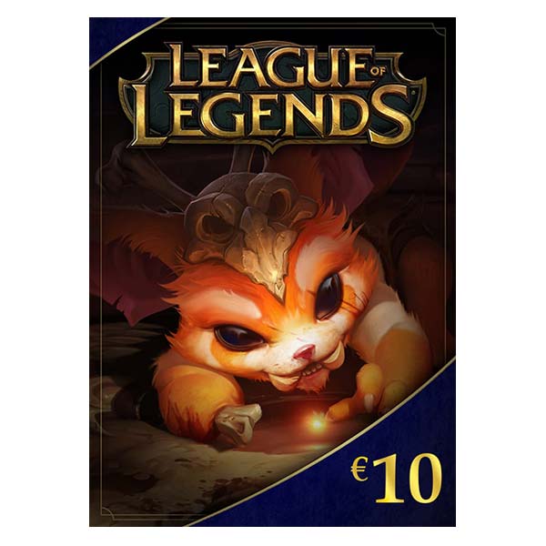 League of Legends elektronická peňaženka 10 € (1380 Riot Points)