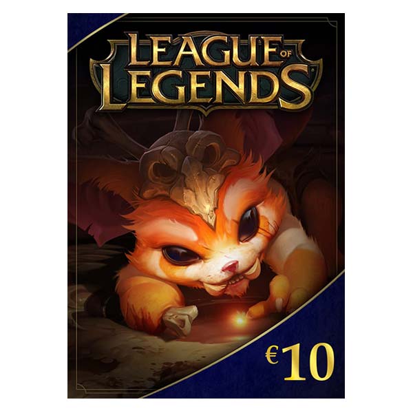 E-shop League of Legends elektronická peňaženka 10 € (1380 Riot Points)