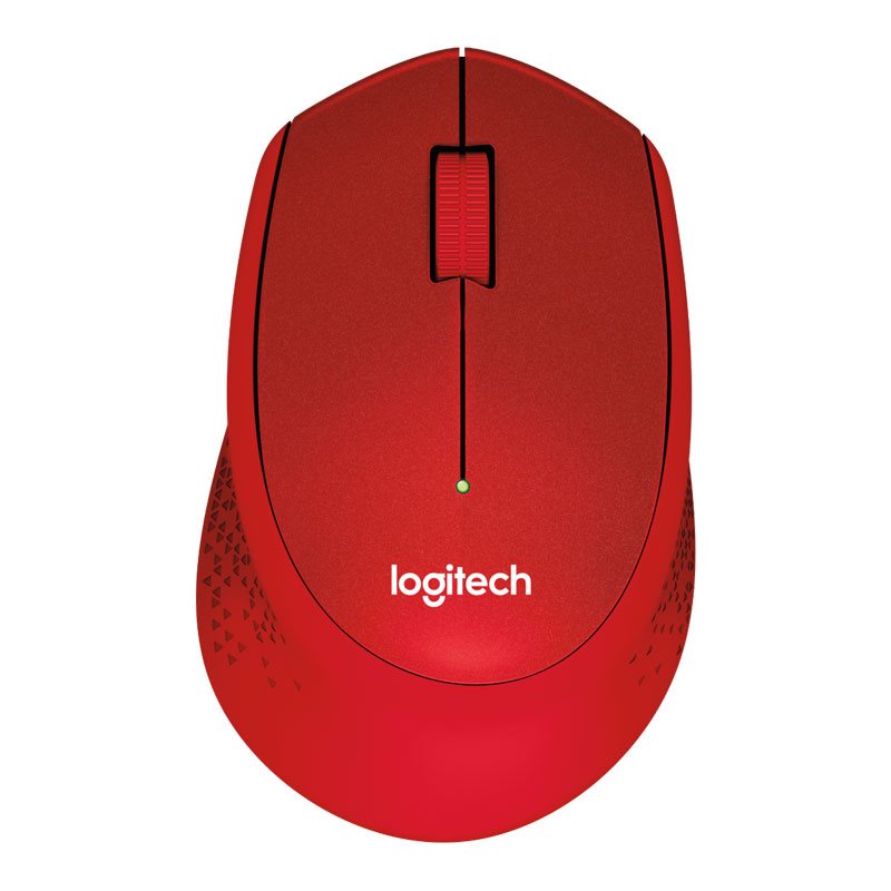 Logitech M330 Silent Plus Wireless Mouse, červená 910-004911