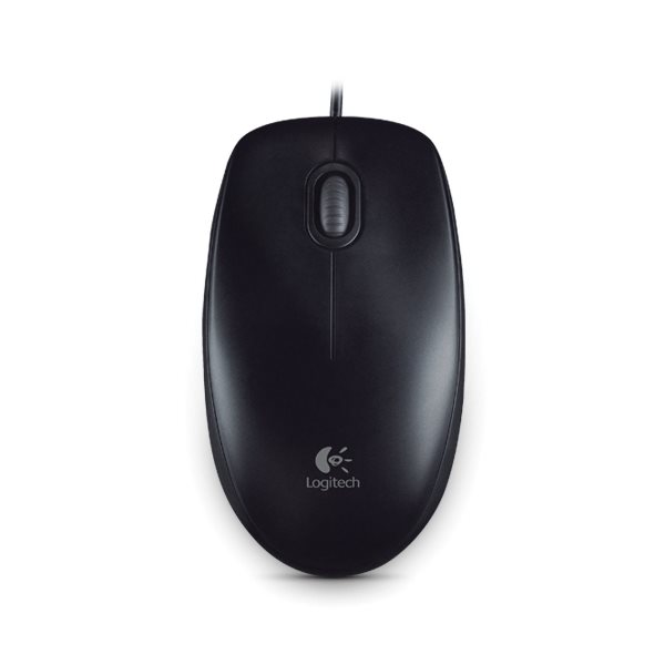 Kancelárska myš Logitech Optical USB Mouse B100, black 910-003357