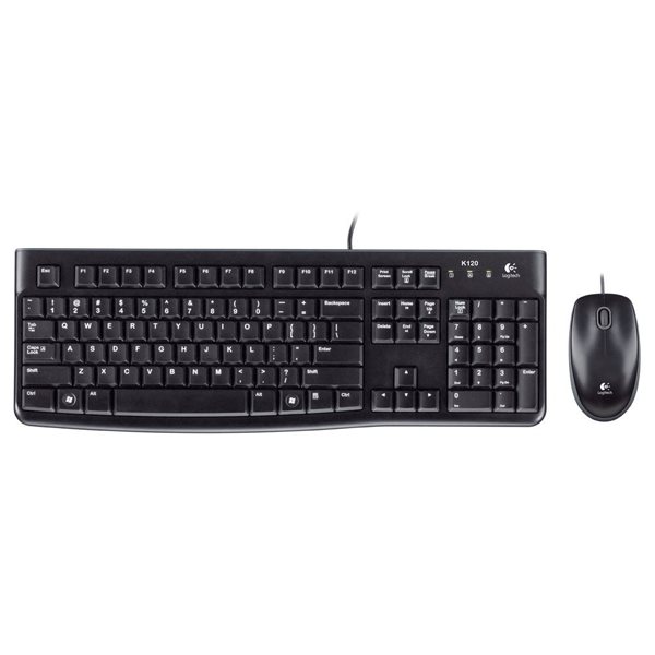 Logitech MK120 Corded klávesnica a myš Combo CZ 920-002536