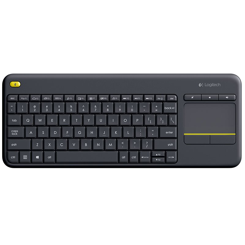 Logitech K400 Plus bezdrôtová Touch klávesnica, CZ, čierna 920-007151