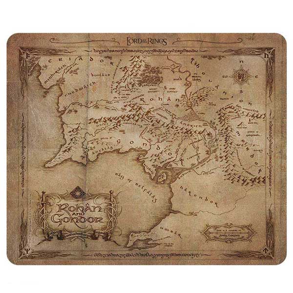 Lord of the Ring Mousepad - Rohan & Gondor map Lord of the Ring Mousepad - Rohan & Gondor map