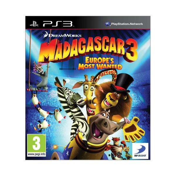 Madagascar 3: Europe’s Most Wanted [PS3] - BAZÁR (použitý tovar)