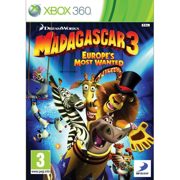 Madagascar 3: Europe’s Most Wanted [XBOX 360] - BAZÁR (použitý tovar)