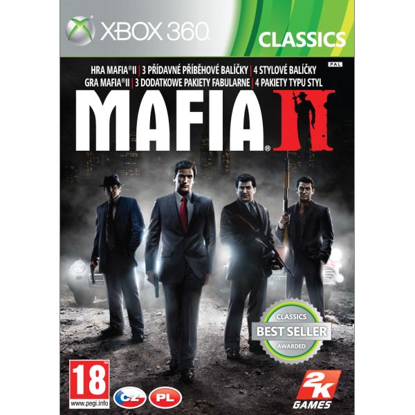 Mafia 2 CZ - XBOX 360- BAZÁR (použitý tovar)