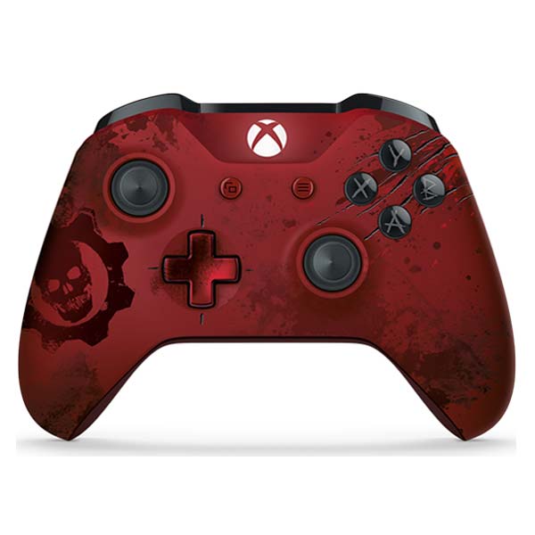 Microsoft Xbox One S Wireless Controller (Gears of War 4 Crimson) - BAZÁR (použitý tovar , zmluvná záruka 12 mesiacov)