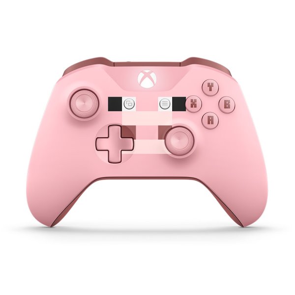 Microsoft Xbox One S Wireless Controller, Minecraft Pig Microsoft Xbox One S Wireless Controller, Minecraft Pig