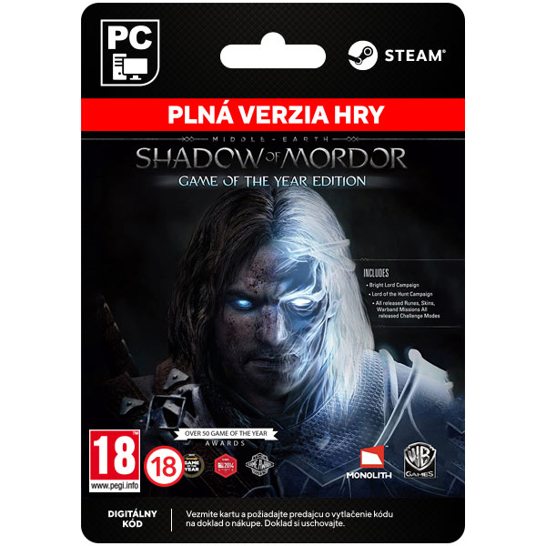 Middle-Earth: Shadow of Mordor (Game of the Year Edition) [Steam]