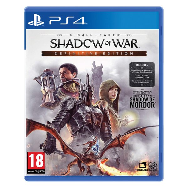 Middle-Earth: Shadow of War (Definitive Edition) [PS4] - BAZÁR (použitý tovar) vykup