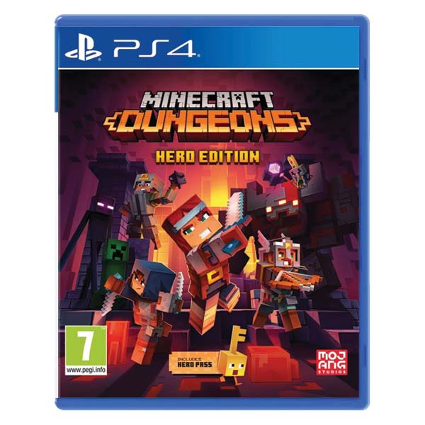 Minecraft Dungeons (Hero Edition) [PS4] - BAZÁR (použitý tovar)
