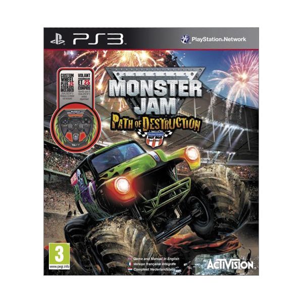 Monster Jam: Path of Destruction + volant [PS3] - BAZÁR (použitý tovar)