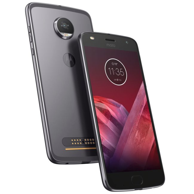 Motorola Moto Z2 Play, 64GB, Single SIM, Lunar Gray, Trieda A - použité, záruka 12 mesiacov