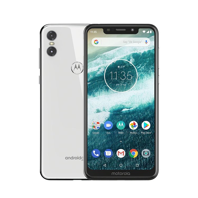 Motorola One, 4/64GB, Dual SIM, biela, Trieda A - použité, záruka 12 mesiacov