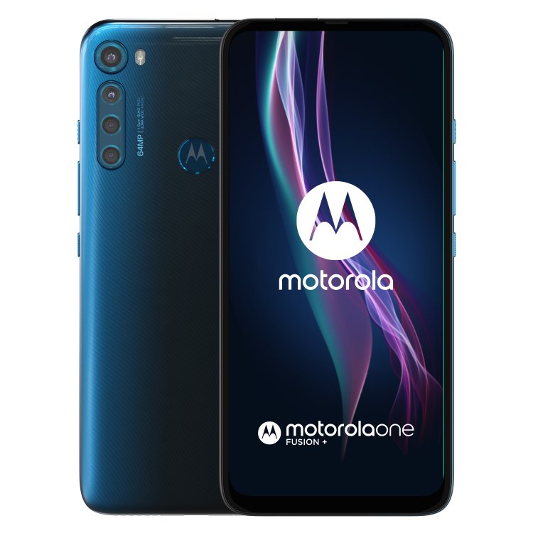 Motorola One Fusion+, 6/128GB, Dual SIM, Twilight Blue - rozbalené balenie