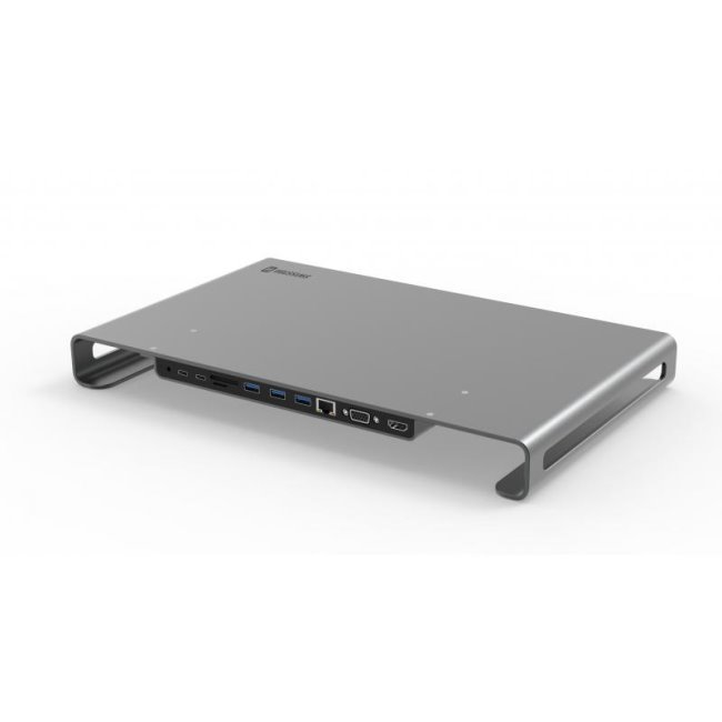 Multifunkčný hliníkový stojan na notebook, monitor Swissten s USB-C HUB