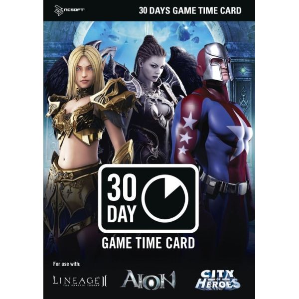NCSoft 30 denná predplatná herná karta