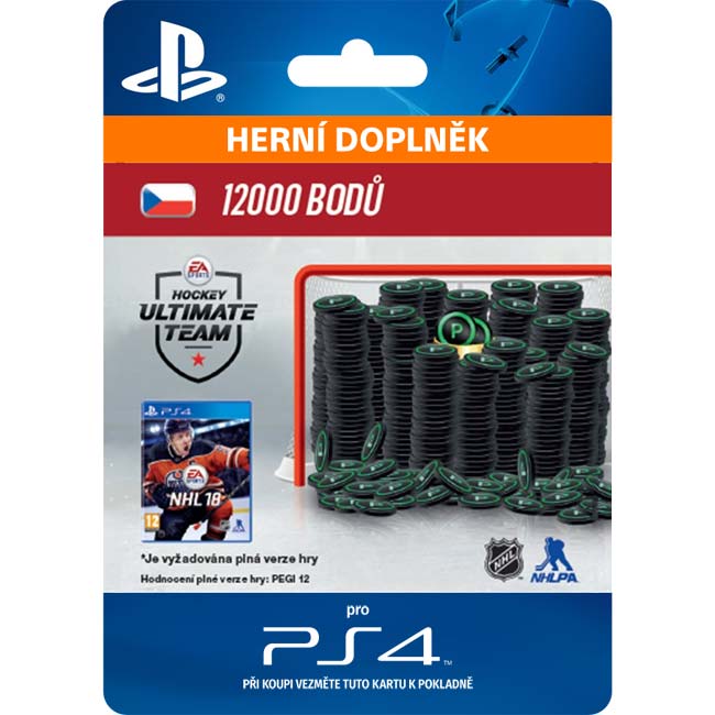 NHL 18 Ultimate Team - 12000 Hockey Points CZ NHL 18 Ultimate Team - 12000 Hockey Points CZ