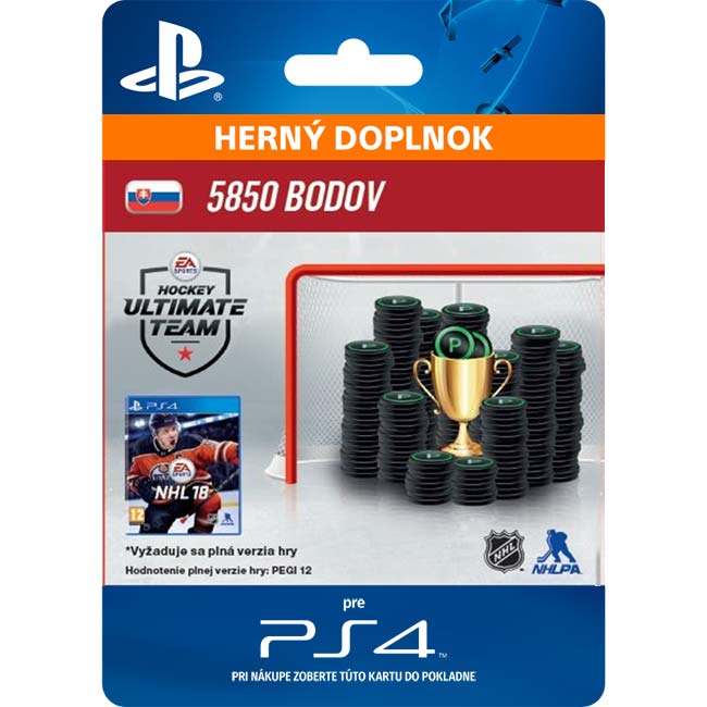 NHL 18 Ultimate Team - 5850 Hockey Points SK NHL 18 Ultimate Team - 5850 Hockey Points SK